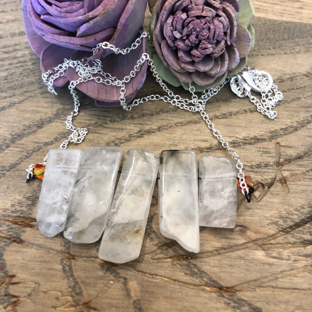 Quartz Crystal Slabs Necklace